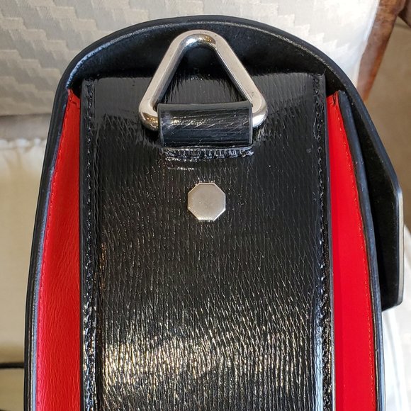 Alexander McQueen- Black Twist-lock Fastening Shoulder Bag - Picture 14 of 15